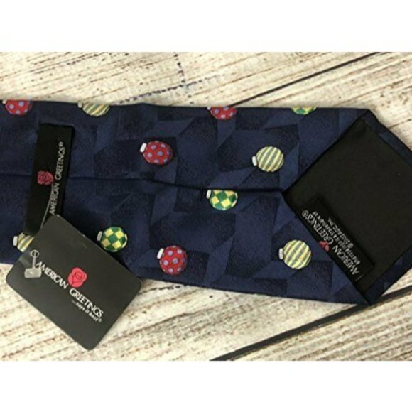 NWT American Greetings 100% Silk Neck Tie Novelty NeckTie‎ 2002 Santa Christmas - Picture 4 of 9